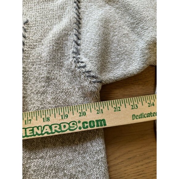LizSport Size Medium Forest Landscape Knit Sweater Natural Oatmeal 90's VTG - Picture 5 of 11